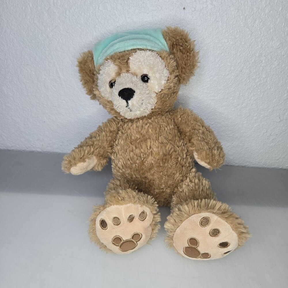 Disney Parks Duffy The Disney Bear Plush 12" Stuffed Animal Sleep Hat With Tags